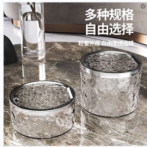 Children's Hair Accessory Storage Box Round Transparent With Lid Desktop Organizer For Hair <b>Clips</b> Ties Bands Standing Type - Product Image 3