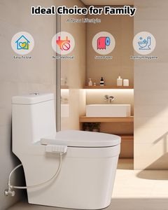 Современная белая пластиковая насадка для биде - Product Image 4