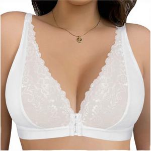 Sujetador Deportivo para Mujer, Transpirable, Inalámbrico, con Copas Triangulares, Espalda en U, Cierre Frontal, Sin Costuras, 85% Poliéster, 15% Elastano - Product Image 3