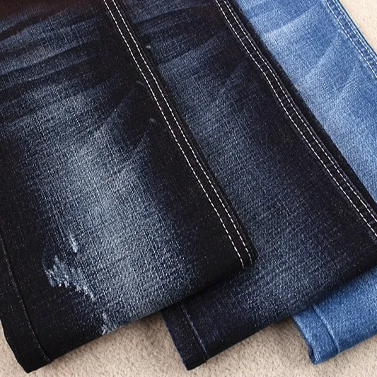 10oz Crosshatch slub denim fabric for man jeans stretch denim fabric Chinese factory