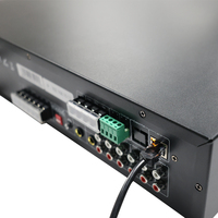 Amplificador de Audio Digital para Red IP, 70V/100V, Voltaje Constante, Transmisión de Emergencia, Control Remoto por Web, Montaje en Rack de 19 Pulgadas