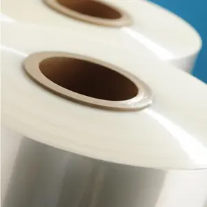 Pellicola termoretraibile in poliolefina morbida trasparente Pof rotolo di pellicola protettiva termoretraibile reticolata per l'imballaggio del caffè
