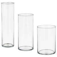Tube de cylindre en verre borosilicaté clair personnalisé en gros pour lampe