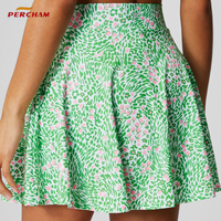 Jupe-short de golf et de tennis plissée taille haute pour femme, avec logo personnalisé, en polyester et élasthanne, extensible dans quatre directions, séchage rapide, avec short intégré