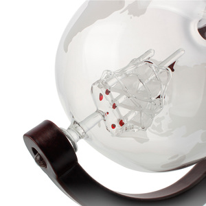 <span class=keywords><strong>Carafe</strong></span> à liqueur en verre borosilicate de 1000 ml, décanteur globe soufflé à la main en forme de voilier pour bar à domicile, cadeau pour homme, faible MOQ - Product Image 4