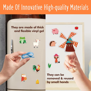 Livre d'autocollants réutilisables DIY, livres d'autocollants en gelée pour les tout-petits, jouets d'activités avec autocollants de voyage pour les enfants de 3, 4, 5, 6 ans, filles et garçons - Product Image 5
