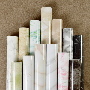 Papiers peints autocollants en vinyle à motif marbré, imperméables et amovibles pour la décoration du salon - Product Image 3