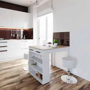 Gỗ Bàn Thanh Với Kệ Bằng Gỗ Kích Thước Lớn Bàn Ăn Với Ngăn Kéo Nhà Bếp Truy Cập Cho Nhà Bếp Phòng Ăn - Product Image 5