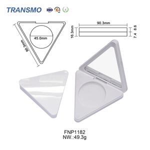 Envase de Maquillaje para Rubor, Estuche Compacto Triangular para Rubor con Espejo - Product Image 2