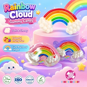 Gomitas Halal Personalizadas al por Mayor, Mini Gomitas 3D con Forma <span class=keywords><strong>de</strong></span> Nube Arcoíris, Dulces y Coloridas con Sabor a Frutas - Product Image 1