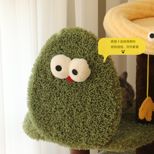 TOLEA, nuevo marco de escalada de gato monstruo grande, verde integrado, Villa de gato, tablero de rascar de Sisal, nido de gato duradero, columna para rascar fácil - Product Image 4