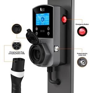 Cargador de Pared para Vehículos Eléctricos Feyree de 22kW Tipo 2, Carga Rápida, 32A, 3 Fases, con Control Remoto por WiFi y Aplicación, Pantalla de 4.3 Pulgadas, Registro de Carga - Product Image 3