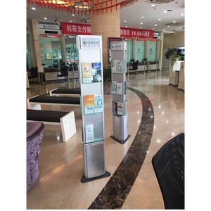 حامل كتب وصحف دوار ثلاثي الأبعاد قائم على الأرض، رف عرض A3 للدعاية والمعارض والمجلات - Product Image 2