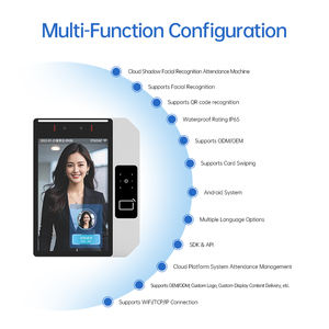 Máquina de Control de Asistencia <span class=keywords><strong>del</strong></span> Personal, Reloj Biométrico de Registro de Entrada, Productos de Control de Acceso, Tecnología de Reconocimiento Facial en el Aula - Product Image 4