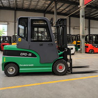 Elektrischer Gabelstapler 2 Tonnen Lithium-Batterie Gegengewichtsstapler für Logistik mit Langlebigem Zuverlässigem Motor