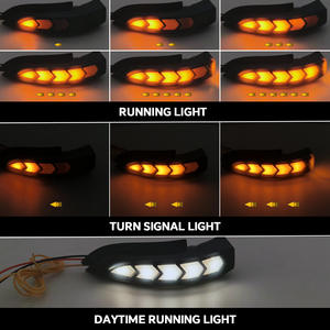 Clignotant latéral dynamique Skyearth blanc-jaune à LED 12V 3W étanche avec lentille fumée en plastique ABS pour voiture universelle - Product Image 5