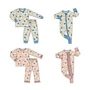 Conjuntos de Ropa Suave para Niños Pequeños con Estampado de Corazón de Canela, para Niñas y Niños, Día de San Valentín, Venta al por Mayor, Ropa para Hermanos - Product Image 2