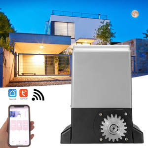 Wifi Heavy Duty 220V Batterie Intégrée <span class=keywords><strong>Solaire</strong></span> Électrique Télécommande Porte Gear Rack Ouvre DC/AC Automatique Porte Coulissante Moteur - Product Image 5