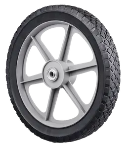 Solid rubber wheel 14 inch wheels for lawn mower, pressure washer, generator