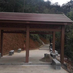 Pabellón de madera plástica con sistema de drenaje integrado, a prueba de moho para regiones lluviosas - Product Image 1