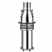 Pompe centrifuge submersible en acier inoxydable, remplie d'huile, pour irrigation agricole, haute pression, débit élevé, 8 pouces, 380V