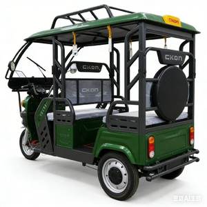 Triciclo Eléctrico para Pasajeros Adultos 2026, Triciclo <span class=keywords><strong>Taxi</strong></span> de 1000W con Techo para Pasajeros - Product Image 4