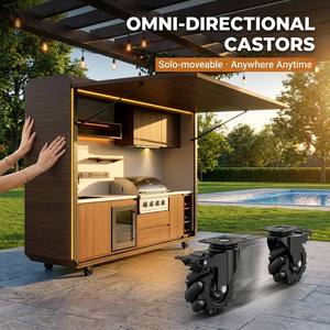 Isla de Cocina Modular de Lujo para Exteriores, Impermeable, con Gabinetes de Aluminio para Parrilla, Ideal para Jardines, Resorts Ecológicos y Villas - Product Image 5