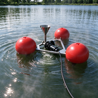 Pompe à mousse flottante en acier inoxydable 304, moteur 1000L/heure pour le traitement des eaux usées des étangs et des rivières, élimination des boues