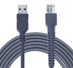 Cable Flexible Gris RJ45 a USB para Escáner de Código de Barras Symbol Motorola LS2208/DS2208/LS4208/LS4478/<span class=keywords><strong>DS9208</strong></span>/DS3578 CBA-U01-S07ZAR - Product Image 6