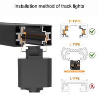 Lámpara LED de Techo 220V COB, Foco de Riel Ajustable 360° de Alta Calidad 20W 30W, Proveedor de Iluminación Comercial para Carriles