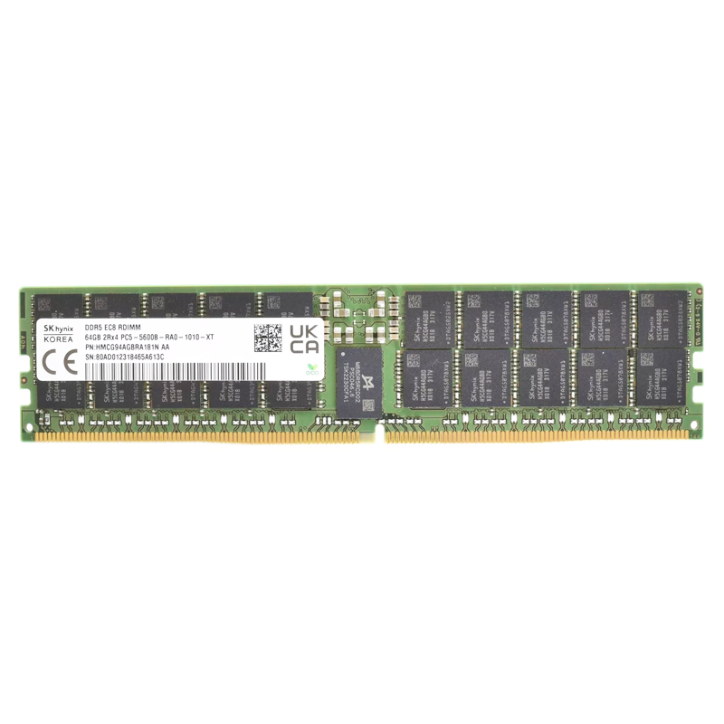 SK Hynix ddr5メモリ64gb 5600mhz SK Hynix 64GB DDR5 5600mhz ECC Memory Module for Servers