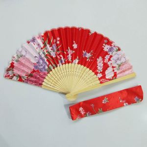 Abanicos de Bambú Satinados Estilo Japonés, Decoración Art Deco para el Hogar, Abanicos de Mano Elegantes y Eclécticos, Abanico Enmarcado para Bodas y Fiestas, Bolsa de Regalo - Product Image 5