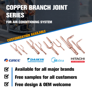 Hailiang Vrf ท่อปรับอากาศ,ท่อสาขา Vrv Vrf ระบบ <span class=keywords><strong>Refnet</strong></span> Y Joint สำหรับแอร์ไดกิ้น22T 33T 72T 73T 75T - Product Image 2