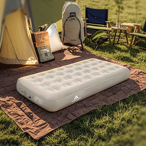 Matelas pneumatique gonflable avec pompe, pliable, portable, lit gonflable auto-gonflant, lit de <span class=keywords><strong>camping</strong></span>, matelas gonflable 1 place - Product Image 1