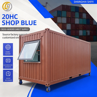 Conteneur maritime d'occasion de 20 pieds, personnalisable, design minimaliste, idéal pour l'école et l'habitation, à vendre
