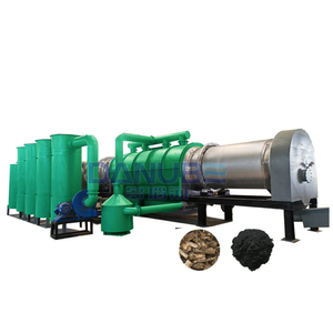 Four de carbonisation au charbon de bois de noix de coco à économie d'énergie, usine de pyrolyse, machine à fabriquer du charbon de bois - Product Image 1