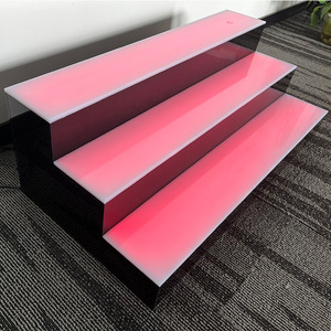 ที่ตั้งโชว์เครื่องสำอางน้ำหอมทำจากอะคริลิคพร้อมไฟแอลอีดีโฆษณาดิจิทัลสีและโลโก้ตามสั่งโดย Rina TECH - Product Image 1