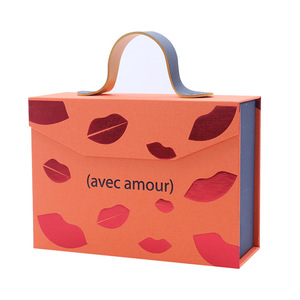 Custom Cosmetics &amp; Coffee Cup Gift Box Portable Flip-Top Design Black <strong>Cardboard</strong> Colorful JH-005 <strong>Model</strong> - Product Image 5