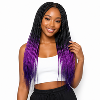 Tresses torsadées sénégalaises au crochet à la main, 3 brins, extensions de cheveux pour femmes noires, aspect naturel, toutes occasions