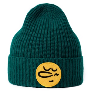 Custom Beanie Woven Label Tag Patch Manufacturer Y2K Beanies Winter <b>Warm</b> <b>Hat</b> Jacquard Knitted <b>Hats</b> Beanie Ribbed Knitted <b>Hats</b> - Product Image 5