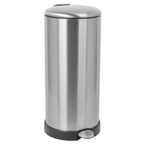 Bote de <span class=keywords><strong>basura</strong></span> de acero inoxidable para cocina con cierre suave de <span class=keywords><strong>30</strong></span> <span class=keywords><strong>litros</strong></span> y forma redonda con pedal - Product Image 4
