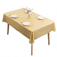 Nappe en polyester brodée florale unie, taille personnalisée, multicolore, pour mariage, banquet, fête, décoration intérieure, imperméable