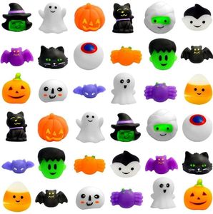 Mochi Squishy Toys Halloween Theme Cute Kawaii Mini Soft Fidget Squeeze Ghost Bat Decompression Toy Party <b>Favor</b> for Boy and Girl - Product Image 5