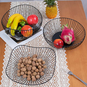 Panier de rangement en fil de fer métallique de style multiple à usage domestique nordique pour la <span class=keywords><strong>cuisine</strong></span> et le salon - Product Image 1