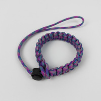 Sangle de poignet en polyester tressé pour appareil photo, anti-chute, anti-perte, bracelet extérieur, corde de maintien pour la randonnée et l'alpinisme, accessoire de gros