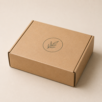Caja de Cartón Corrugado Personalizada, Papel Kraft, Embalaje para Regalos, Ropa, Zapatos, Caja de Envío Plegable, Caja de Papel para Ropa