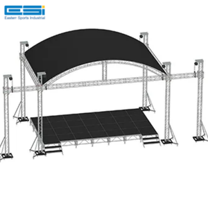 Sistema de armazón de aluminio ligero ESI Alta capacidad de carga curvada para armazón de escenario para carga estructural reducida portátil - Product Image 1