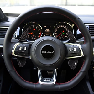 ES Intérieur De Voiture Pour Volkswagen <span class=keywords><strong>Golf</strong></span> <span class=keywords><strong>7</strong></span>, Scirocco, Sagitar GLI, Lamando GTS, Polo <span class=keywords><strong>GTI</strong></span> Volant En Fiber De Carbone De Pagaie - Product Image 6