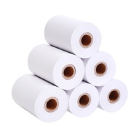 Vente directe usine, prix bas, papier thermique Unifon 3 1/8" x 230' double couche 57x40mm blanc pur 100% pâte de bois vierge