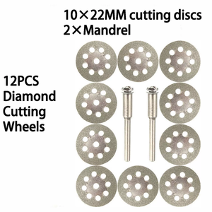 Stock local aux États-Unis, expédition en 24 heures, livraison gratuite aux États-Unis, 12 disques de coupe diamantés pour outil rotatif <span class=keywords><strong>Dremel</strong></span>, meuleuse, <span class=keywords><strong>disque</strong></span> de coupe pour métal - Product Image 2